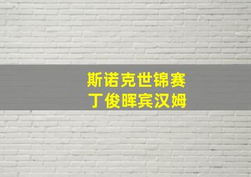 斯诺克世锦赛 丁俊晖宾汉姆